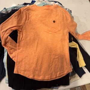 Old Navy Vibrant Orange Long Sleeve Tee
